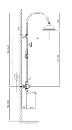 Timo Душевая система Adelia SX- 6010/00 chrome – фотография-5