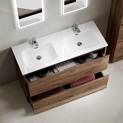 Sancos Тумба под раковину Libra Floor 120-2 дуб чарльстон – фотография-3