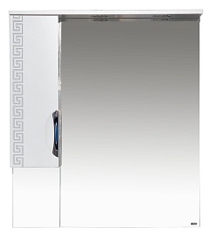 Misty Зеркало-шкаф Престиж 80 L белый/серебряная патина – фотография-1