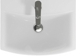 Onika Тумба с раковиной Харпер 55.10 белая глянцевая/мешковина – фотография-8