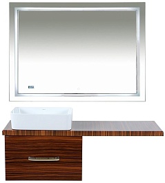 Misty Мебель для ванной Техас 120 L зебрано – фотография-1