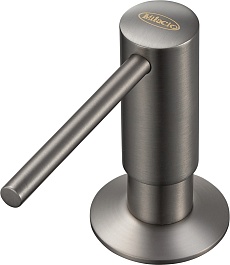 Milacio Дозатор для моющих средств Ultra MC.931.GM вороненая сталь – фотография-1