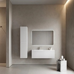 Sancos Тумба с раковиной Snob R 1.0 120 L bianco раковина Element 121 чаша слева CN7006L – фотография-5