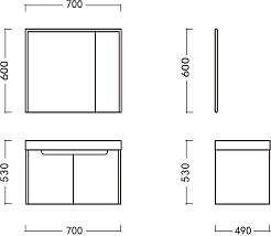 Ceruttispa Мебель для ванной Maiella 70 подвесная серая – фотография-8