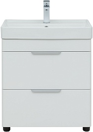 Aquanet Тумба под раковину Ирис New 60 белая глянцевая – фотография-4
