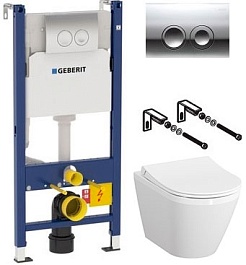 Vitra Комплект: инсталляция Duofix Delta 3 в 1 + унитаз Integra с микролифтом – фотография-1