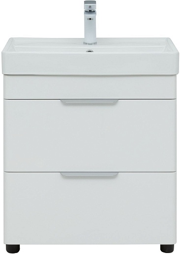 Aquanet Тумба под раковину Ирис New 60 белая глянцевая – фотография-4