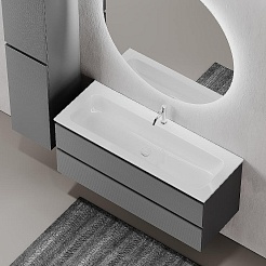Sancos Тумба с раковиной Folk 120 grey soft раковина Grace 121 CN7017 – фотография-3