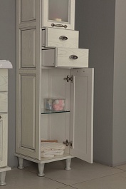 Акватон Пенал для ванной "Жерона" R белое золото – фотография-3