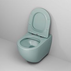 Grossman Унитаз подвесной Color GR-4411MNMS мятный матовый – фотография-6