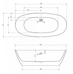 ABBER Акриловая ванна AB9205 – фотография-3