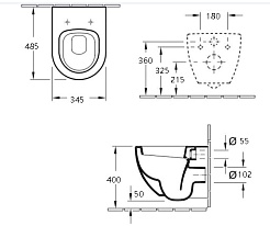 Esbano Унитаз Tiron-C подвесной безободковый серый матовый – фотография-5