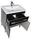 Aquanet Тумба с раковиной Верона 75 напольная, дверцы, черная – картинка-15