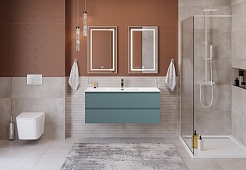 BelBagno Тумба под раковину Kraft 120 подвесная Голубой матовый – фотография-8