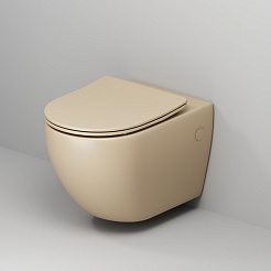 Grossman Унитаз подвесной Color GR-4411BEMS бежевый матовый – фотография-5