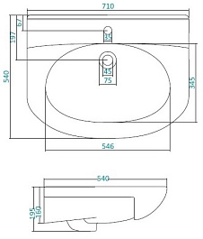 СанТа Тумба с раковиной Лидия 70 – фотография-7