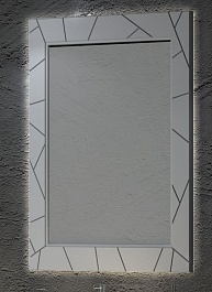  Зеркало для ванной Луиджи 70 серый матовый – фотография-1