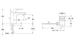 Jacob Delafon Смеситель для раковины Aleo E98332-CP – фотография-2