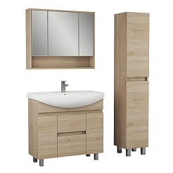 Alvaro Banos Зеркальный шкаф Toledo 90, дуб сонома – фотография-2