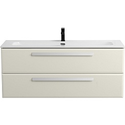 Cezares Тумба с раковиной Eco Cer-N 120 брашированная альпака CZR-8073-120 ручки сатин – фотография-2