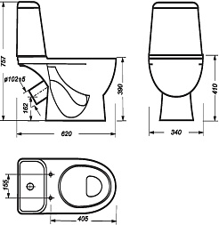 Sanita Luxe Унитаз-компакт Max – фотография-11