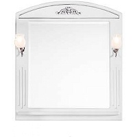 Водолей Зеркало "Кармен 85" белое/серебро