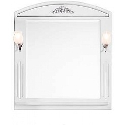 Водолей Зеркало "Кармен 85" белое/серебро – фотография-1