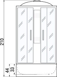 River Душевая кабина Nara 100/46 MT – фотография-16