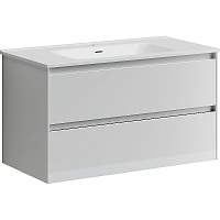 Sancos Тумба с раковиной Cento 90 белый глянец раковина Element 91 CN7002