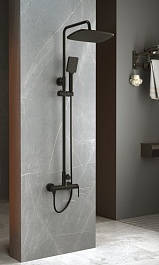 BelBagno Душевая система Acqua ACQUA-DOCM-NERO чёрный – фотография-2