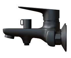 Mixline Смеситель для ванны 35k ML14-01BL чёрный – фотография-2