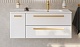 BelBagno Мебель для ванной Eco Cer-N 120-1 R bianco lucido CZR-8095-120-R ручки сатиновое золото – картинка-17