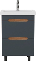 Onika Тумба под раковину Айленд 50 графит/дуб крафт