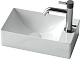 Sancos Тумба с раковиной Mini 35 R дуб галифакс натуральный раковина Element 37/21 R CN5007 – картинка-14