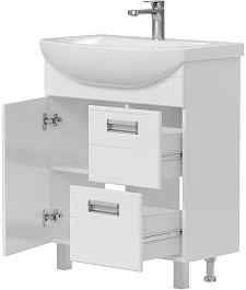 Volna Тумба под раковину Joli 70.1D.2Y белая – фотография-2