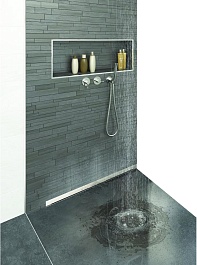 BERGES Wasserhaus Душевой лоток Wall 1000 091057 хром глянец – фотография-3