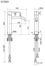 Sancos Смеситель для раковины Etna брашированный никель SC9003BN – фотография-3