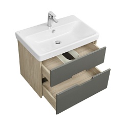 Акватон Мебель для ванной Оливия 90 Грей/Дуб Ойстер – фотография-6