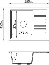 Rossinka Мойка кухонная RS56-46SW-Sand – фотография-2