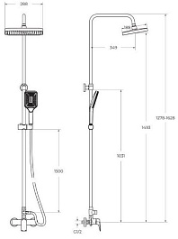 BelBagno Душевая система Due DUE-DOCM-CRM хром – фотография-3