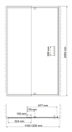 WasserKRAFT Душевая дверь Berkel 48P05 – фотография-2