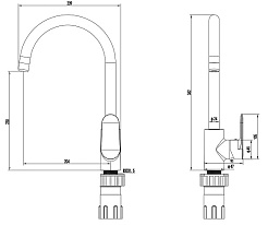 Aquatek Смеситель для кухни Ника AQ1882CR хром – фотография-2