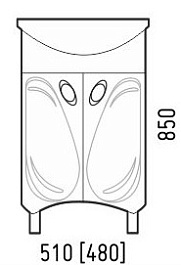 Corozo Мебель для ванной Лидер 50 NEW – фотография-2