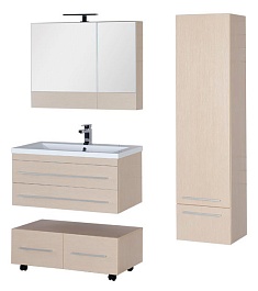 Aquanet Тумба с раковиной Нота 90 светлый дуб (171494) – фотография-2