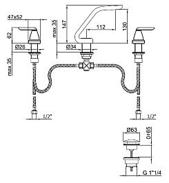 Webert Смеситель для раковины Wolo WO750101015 – фотография-2