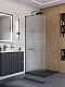 BelBagno Душевая перегородка Uno UNO-L-1-TB-90-FL-GM 90x200 профиль оружейная сталь стекло рифленое – картинка-11