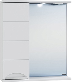 СанТа Зеркальный шкаф Родос 60 L белый – фотография-1