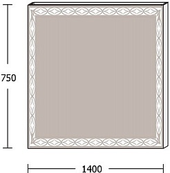 De Aqua Зеркало Тренд 14075 TRN 407 140 – фотография-2