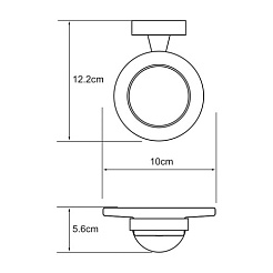 WasserKRAFT Мыльница стеклянная "Isen K-4029" – фотография-2