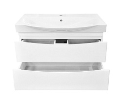 Misty Мебель для ванной Элвис 105 подвесная белая – фотография-8